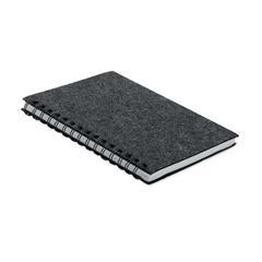 Carnet A5 avec couverture en feutre RPET Ringfelt