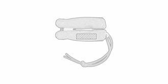 Couteau multifonction avec corps en liège Piler - impression sur arrière coté gauche