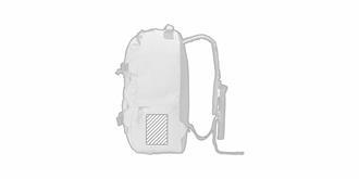 Sac à dos réfléchissant en polyester 190T Sportbag - Impression Poche