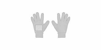 Gants de sport tactiles en polyester Letsport - Impression Gauche