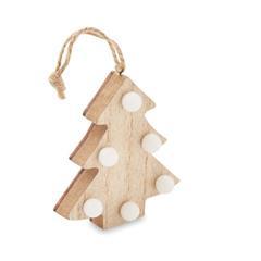 Sapin de décoration en bois avec lumières Lulie