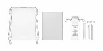 Set de dessin pour enfants avec sac cordon Fundraw - A l'avant