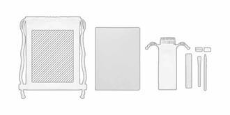 Set de dessin pour enfants avec sac cordon Fundraw - Impression pochette verso