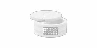 Boîte à sel et poivre en bambou Bambino - Marquage Recto