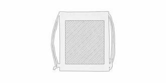 Sac à dos robuste avec cordons de serrage Maina - Marquage Recto