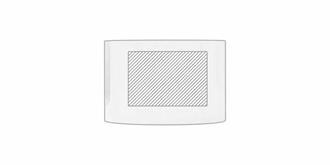 Lot de 12 sous-verres en feutre RPET Garrdy - Marquage Recto