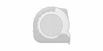 Mètre ruban écologique en ABS recyclé Midland - Marquage Recto