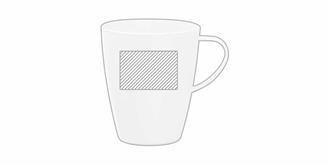 Mug durable et léger avec poignée 300ml Kaler - Marquage Recto