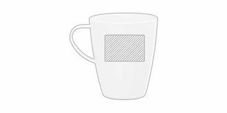 Mug durable et léger avec poignée 300ml Kaler - Marquage Verso
