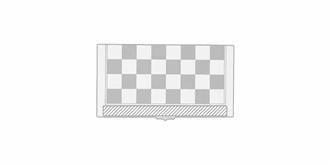 Jeu de plateau 3-en-1 boîtier en bois Mugo - Marquage Recto