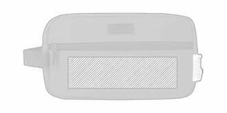 Pochette en toile pour accessoires de voyage Luxy - Marquage Recto