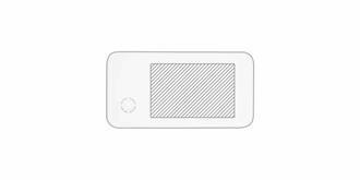 Batterie de secours 4 000mAh en ABS Slender - Marquage Recto