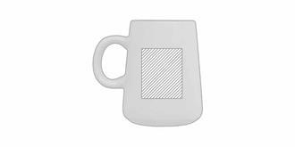 Grand Mug de haute qualité en céramique 450ml Jos - Marquage Recto