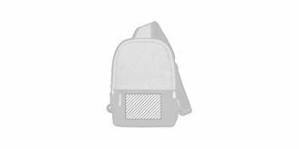 Sac à bandoulière bicolore en polyester Maston - Impression Poche