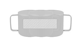 Tasse à paroi en acier à l'intérieur Shirlle - Marquage autour