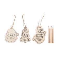 Décoration de sapin de Noël à colorier Sormela