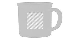 Tasse en céramique de haute qualité 350 ml Lanos - Impression Gauche
