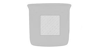 Tasse en céramique de haute qualité 350 ml Lanos - Marquage Recto