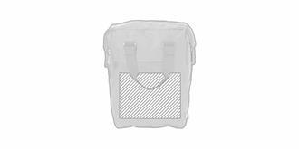 Sac à dos avec compartiment principal zippé Elison - Marquage Recto