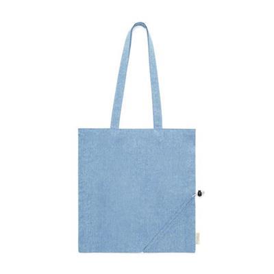 Sac Pliable en coton recyclé coloré Biyon Bleu