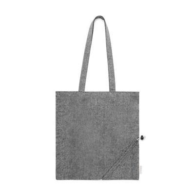 Sac Pliable en coton recyclé coloré Biyon Noir