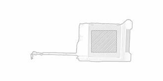 Mètre ruban multifonction 3m avec boîtier Sanwel - impression sur couvercle