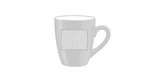 Mug en céramique de grande qualité Daliko - Marquage Recto