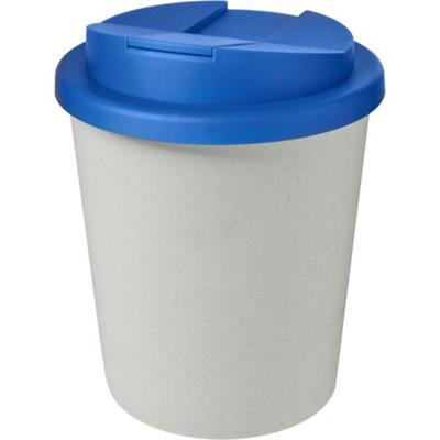 OBG.PUB - Gobelet couvercle plastique recyclé Espresso Bleu / Blanc Gobelet couvercle plastique recyclé Espresso Bleu / Blanc