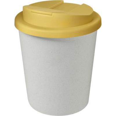 OBG.PUB - Gobelet couvercle plastique recyclé Espresso Jaune / Blanc Gobelet couvercle plastique recyclé Espresso Jaune / Blanc