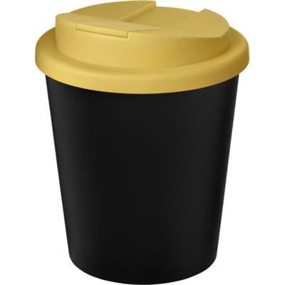 OBG.PUB - Gobelet couvercle plastique recyclé Espresso Jaune / Noir Gobelet couvercle plastique recyclé Espresso Jaune / Noir