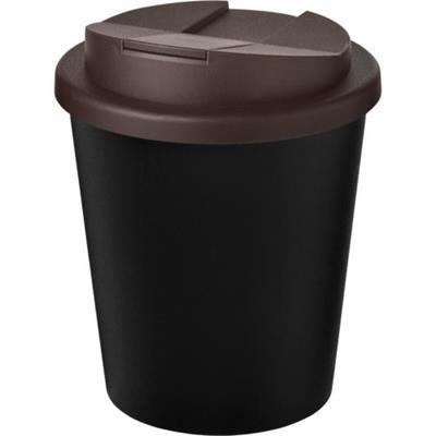 OBG.PUB - Gobelet couvercle plastique recyclé Espresso Marron / Noir Gobelet couvercle plastique recyclé Espresso Marron / Noir