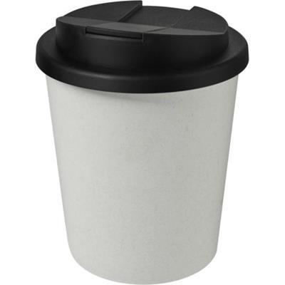 OBG.PUB - Gobelet couvercle plastique recyclé Espresso Noir / Blanc Gobelet couvercle plastique recyclé Espresso Noir / Blanc
