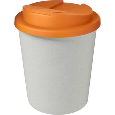 OBG.PUB - Gobelet couvercle plastique recyclé Espresso Orange / Blanc Gobelet couvercle plastique recyclé Espresso Orange / Blanc