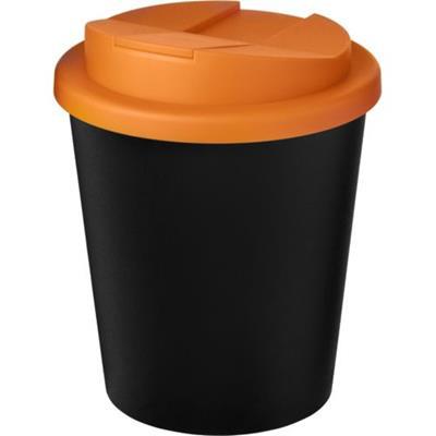 OBG.PUB - Gobelet couvercle plastique recyclé Espresso Orange / Noir Gobelet couvercle plastique recyclé Espresso Orange / Noir