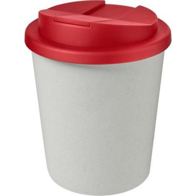 OBG.PUB - Gobelet couvercle plastique recyclé Espresso Rouge / Blanc Gobelet couvercle plastique recyclé Espresso Rouge / Blanc