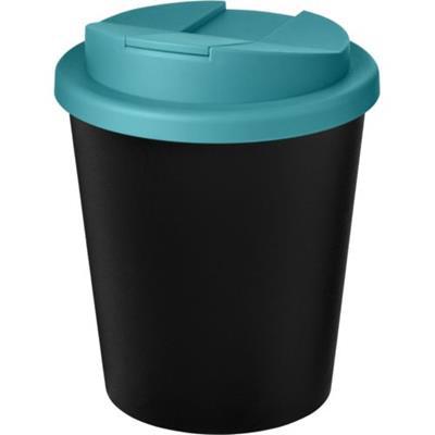 OBG.PUB - Gobelet couvercle plastique recyclé Espresso Turquoise / Noir Gobelet couvercle plastique recyclé Espresso Turquoise / Noir