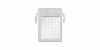 Sac de présentation en polyester coloré Pidrum - Marquage Verso