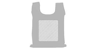 Sac pliable dans un étui Athènes - Marquage Verso