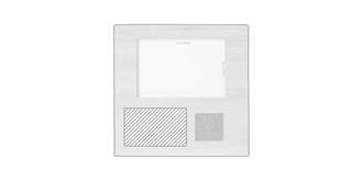 Cadre photo en bambou avec station météo Sasa - Marquage Recto