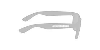 Lunettes de soleil rPET verre UV400 Sun Ray - Marquage manche droite
