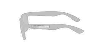 Lunettes de soleil rPET verre UV400 Sun Ray - Marquage manche gauche