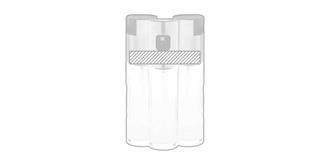 Vaporisateur d'huile 100 ml en verre robuste Kira - Marquage autour