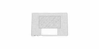 Porte-cartes de visite en métal design chic Parmis - Marquage Recto