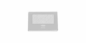 Porte-cartes de visite en métal design chic Parmis - Marquage Verso