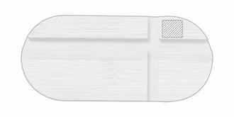 Support en bambou pour mobile et tablette Lemins - impression en haut à droite