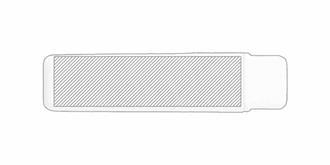 Brosse à dents pliable en paille de blé Duncan - Marquage Recto