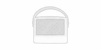 Enceinte Bluetooth dans un boîtier en bambou Milo - Marquage Recto