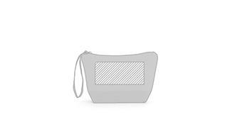 Trousse de toilette/maquillage coton Whitless - Marquage Recto
