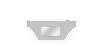 Sac "banane" en 300D anse réglable Miguelin - Marquage Verso