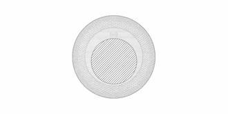 Enceinte Bluetooth dans un boîtier en ABS Lumifi - Impression Haut